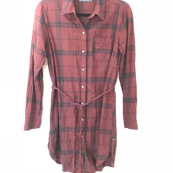 Abercrombie & Fitch Dresses & Skirts - Your Favorite Red and Navy Plaid Dress
